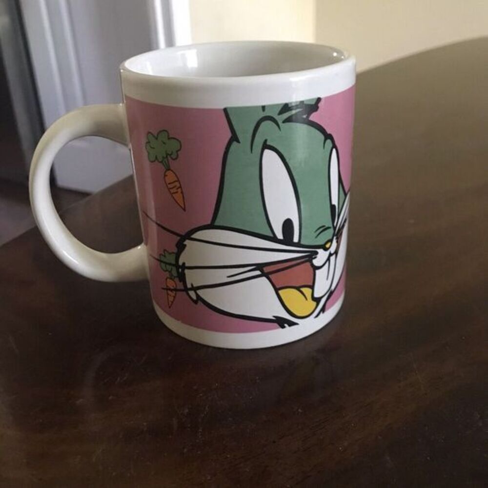 Looney Tunes BUGS BUNNY Ceramic‎ Coffee MUG By Gibson 1999 Warner Bros. Vintage